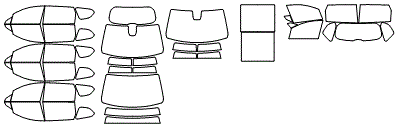 Tint Kit pattern for the 2023 Hyundai Santa Fe (Canada)