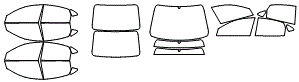 Tint Kit pattern for the 2009 Hyundai Elantra