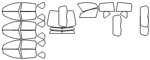 Tint Kit pattern for the 2011 Hyundai Elantra