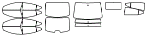 Tint Kit pattern for the 2018 Hyundai Elantra