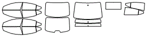 Tint Kit pattern for the 2020 Hyundai Elantra (Canada)