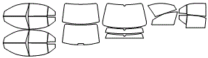 Tint Kit pattern for the 2006 Hyundai Sonata