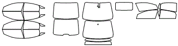 Tint Kit pattern for the 2019 Hyundai Sonata