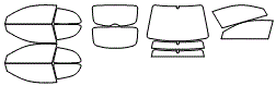 Tint Kit pattern for the 2011 Hyundai Accent