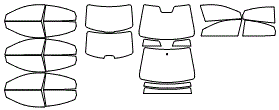 Tint Kit pattern for the 2015 Hyundai Accent
