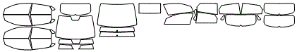 Tint Kit pattern for the 2020 Hyundai Accent (Canada)