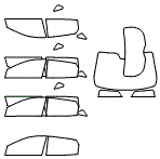 Tint Kit pattern for the 2012 Hyundai Tucson