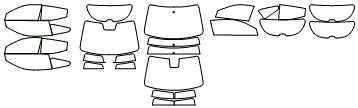 Tint Kit pattern for the 2022 Hyundai Veloster