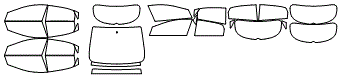 Tint Kit pattern for the 2016 Hyundai Elantra GT