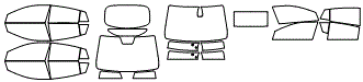 Tint Kit pattern for the 2022 Hyundai Ioniq