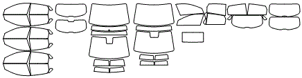 Tint Kit pattern for the 2018 Hyundai Kona (Canada)