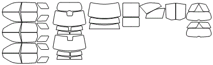 Tint Kit pattern for the 2020 Hyundai Palisade