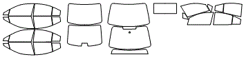 Tint Kit pattern for the 2015 Subaru Legacy