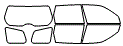 Tint Kit pattern for the 2010 Subaru Forester
