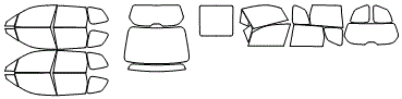 Tint Kit pattern for the 2014 Subaru Forester