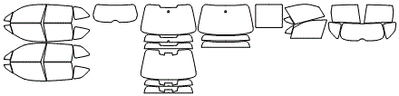 Tint Kit pattern for the 2021 Subaru Forester