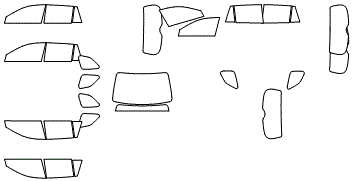 Tint Kit pattern for the 2010 Subaru Outback
