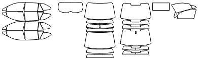 Tint Kit pattern for the 2018 Subaru Outback