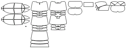 Tint Kit pattern for the 2020 Subaru Outback