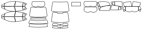 Tint Kit pattern for the 2020 Subaru Crosstrek