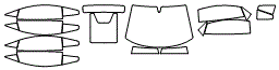 Tint Kit pattern for the 2014 Lamborghini Gallardo