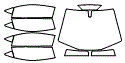 Tint Kit pattern for the 2021 Lamborghini Aventador S