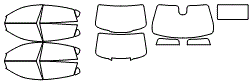 Tint Kit pattern for the 2023 Maserati Quattroporte