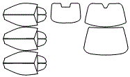 Tint Kit pattern for the 2020 Maserati Gran Turismo