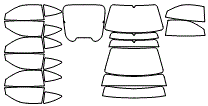 Tint Kit pattern for the 2003 Aston Martin DB7