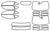 Tint Kit pattern for the 2023 Aston Martin DBS 770 Ultimate