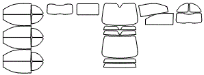 Tint Kit pattern for the 2019 Fiat 500 Abarth