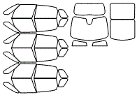 Tint Kit pattern for the 2019 Fiat 500L