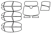 Tint Kit pattern for the 2023 Fiat 500x