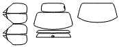 Tint Kit pattern for the 2020 Fiat 124 Spider