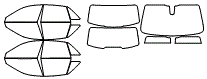 Tint Kit pattern for the 2019 Rolls Royce Ghost