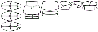 Tint Kit pattern for the 2013 Fisker Karma