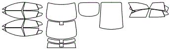 Tint Kit pattern for the 2020 Tesla Model S