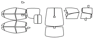 Tint Kit pattern for the 2018 Tesla Model X