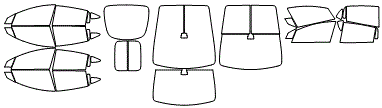 Tint Kit pattern for the 2019 Tesla Model X