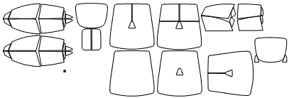 Tint Kit pattern for the 2022 Tesla Model X