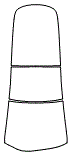 Exterior Windshield Kit pattern for the 2024 Tesla Model 3 (Previous Generation)