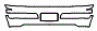Bumper Kit pattern for the 2001 Lexus LX 470